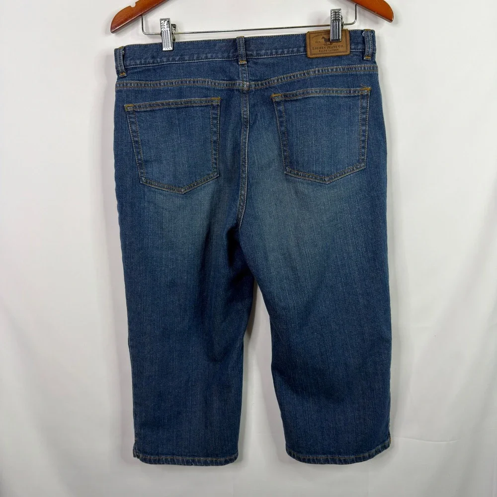 Lauren Jeans Co. Cropped Capri Jeans Women 12P Blue - Picture 6 of 8